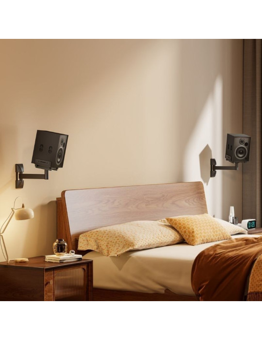 Soporte de Pared Giratorio/ Inclinable Aisens SPK05U-421 para Altavoces/ hasta 25kg