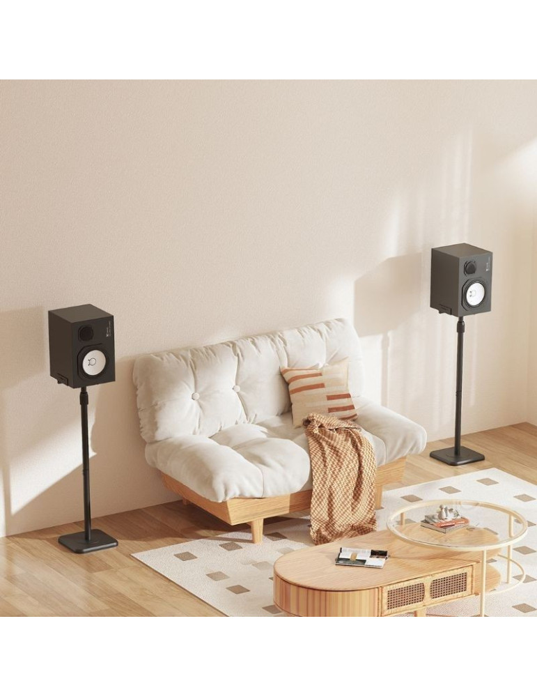 Soporte de Suelo Inclinable/ Giratorio Aisens SPK09U-429 para Altavoces/ hasta 5kg