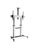 Soporte de Suelo Inclinable con Ruedas Fonestar STS-40106P para TV de 60-100"/ hasta 100kg