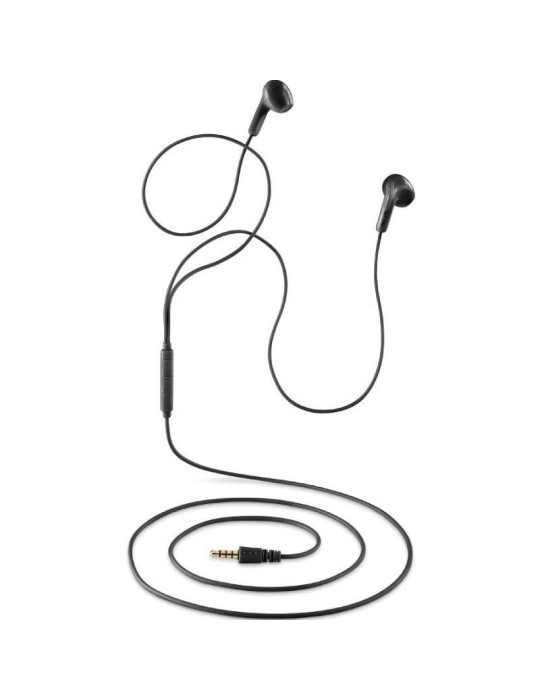 Auriculares Intrauditivos NGS Cross Flip/ con Micrófono/ Jack 3.5/ Negros