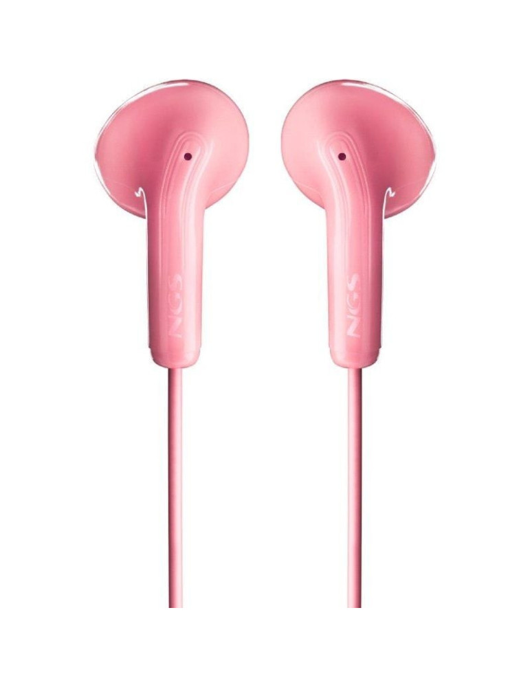 Auriculares Intrauditivos NGS Cross Flip/ con Micrófono/ Jack 3.5/ Rosas
