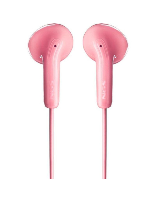 Auriculares Intrauditivos NGS Cross Flip/ con Micrófono/ Jack 3.5/ Rosas
