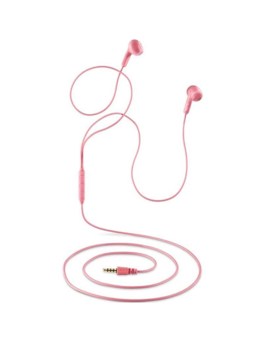 Auriculares Intrauditivos NGS Cross Flip/ con Micrófono/ Jack 3.5/ Rosas