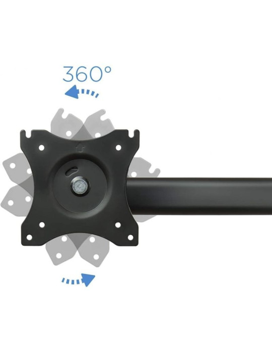 Soporte de Mesa para 3 Monitores TooQ DB1327TN-B/ Giratorio/ Inclinable/ hasta 8kg