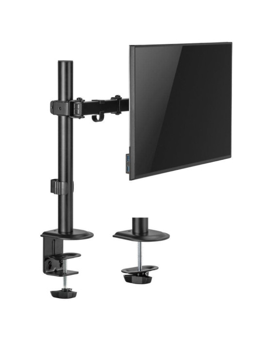 Soporte de Mesa para Monitor y TV Aisens DT32TSR-147/ Giratorio/ Inclinable/ hasta 9kg