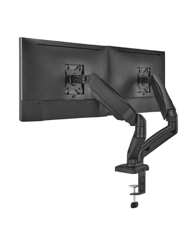 Soporte de Mesa con Contrapeso para 2 Monitores o TV Aisens DT32TSR-221/Giratorio/ Inclinable/ hasta 9kg