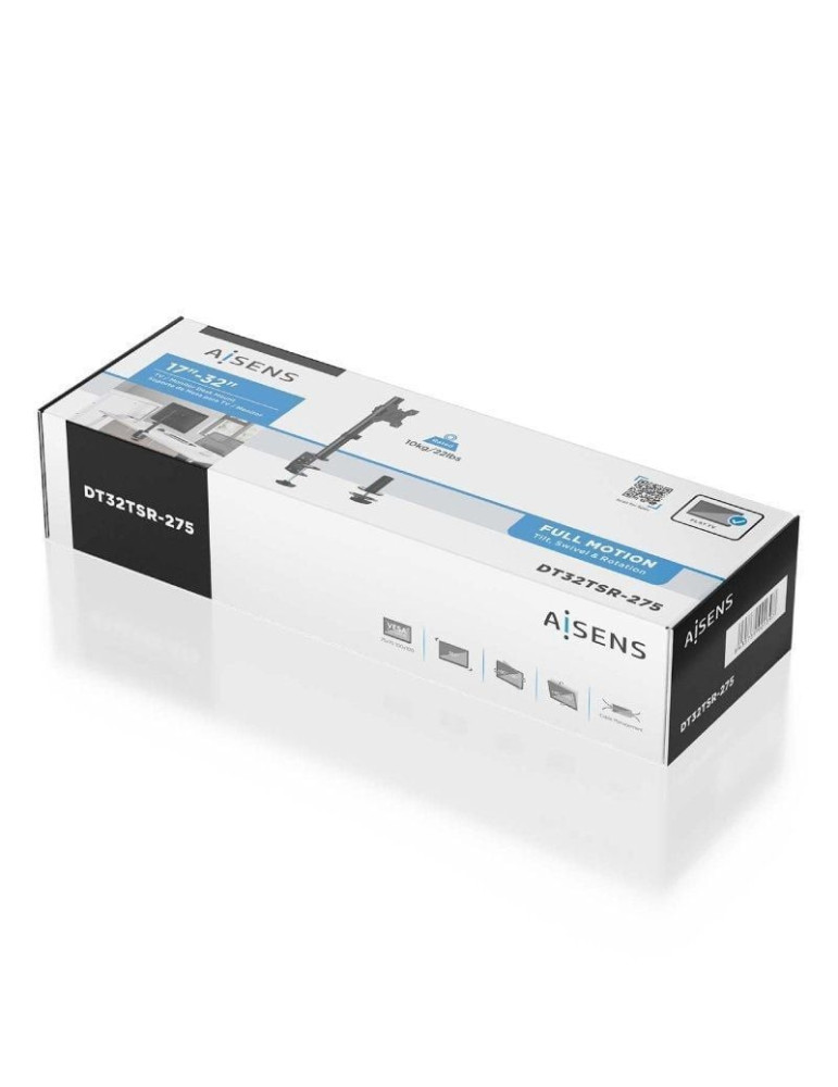 Soporte de Mesa para Monitor Aisens DT32TSR-275/ Giratorio/ Inclinable/ hasta 10kg