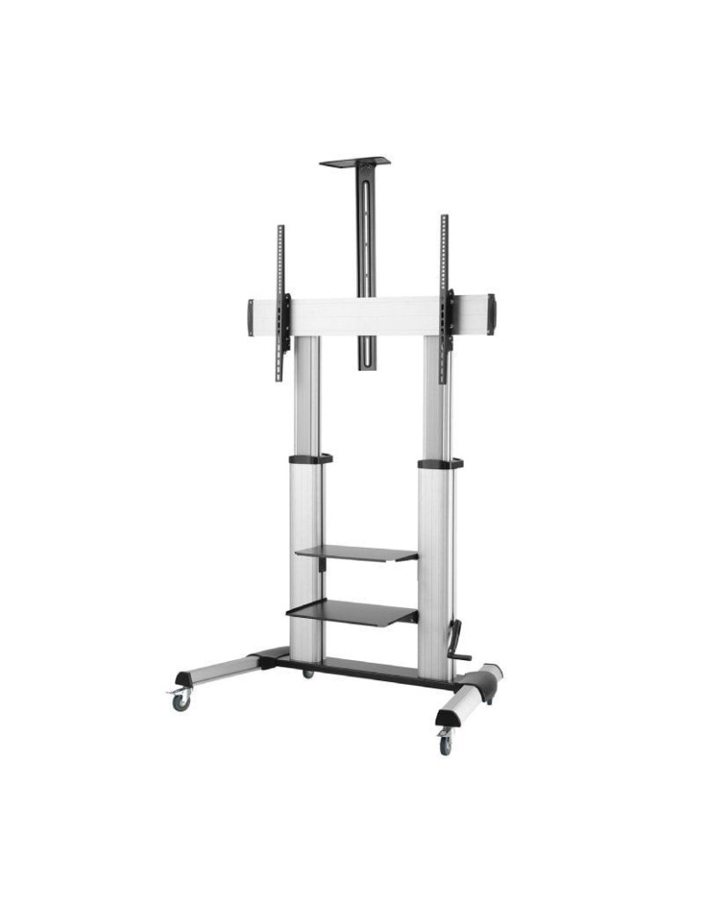 Soporte de Suelo Inclinable con Ruedas y Manivela Aisens FT100TE-125 para TV 60-100"/ hasta 100kg