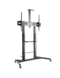 Soporte de Suelo Inclinable con Ruedas y Manivela Aisens FT100TE-171 para TV 60-100"/ hasta 100kg
