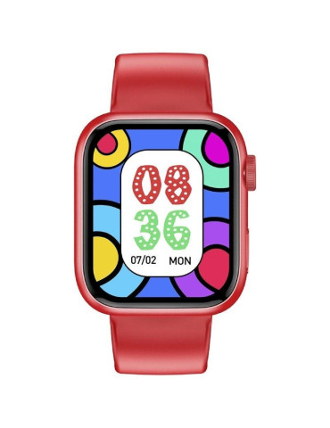 Smartwatch Forever IGo Watch 3 JW-500/ Notificaciones/ Frecuencia Cardíaca/ Rojo 2