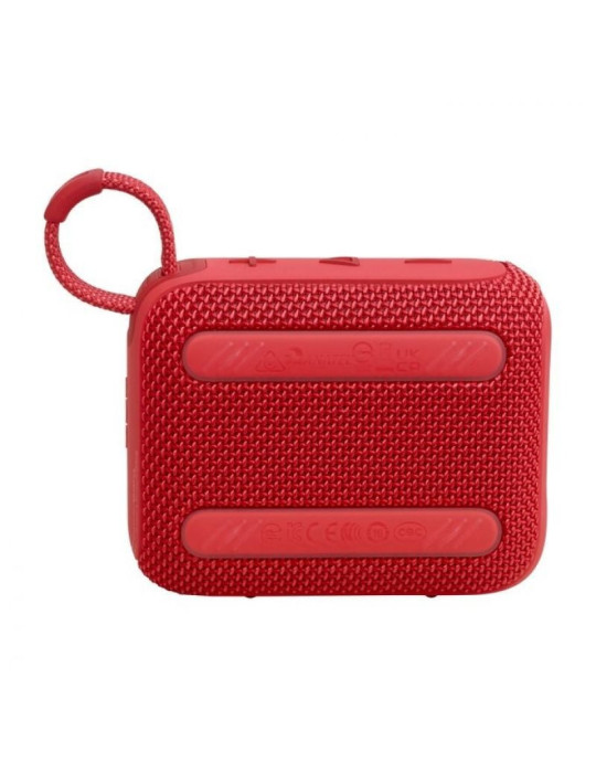 Altavoz con Bluetooth JBL GO 4/ 4.2W/ 1.0/ Rojo