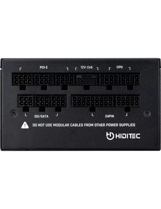 Fuente de Alimentación Hiditec GDX1050 V3/ 1050W/ Ventilador 14cm/ ATX 3.1/ PCIe 5.1/ 80 Plus Gold