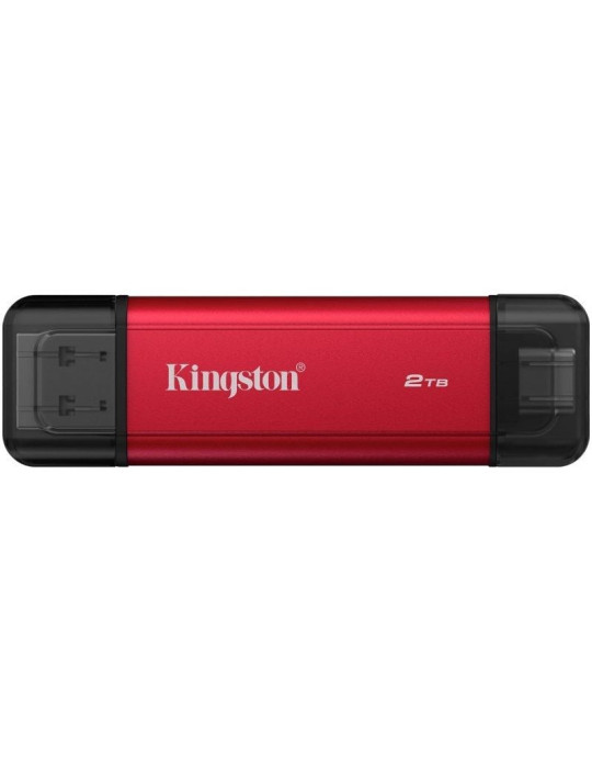Disco Externo SSD Kingston Dual Portable SSD 2TB/ USB Tipo-C y USB 3.2/ Rojo