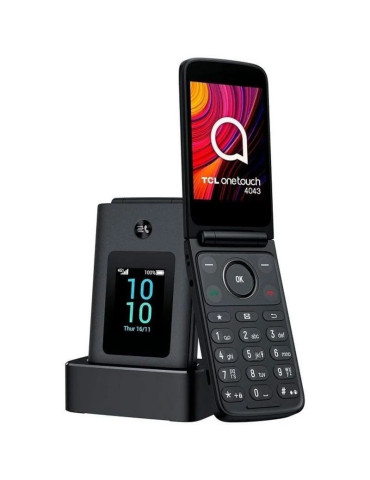 Teléfono Móvil TCL One Touch 4043D para Personas Mayores/ 4G/ Gris Oscuro