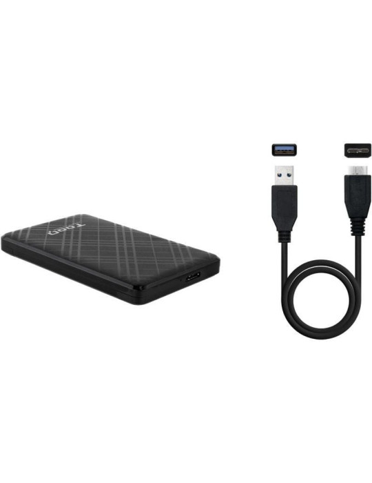 Caja Externa para Disco Duro de 2.5" TooQ TQE-2500B/ USB 3.1/ Sin Tornillos