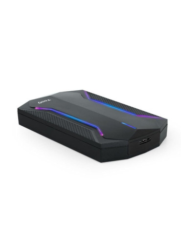 Caja Externa Gaming para Disco Duro de 2.5" TooQ TQE-2599RGB/ USB 3.1/ Sin tornillos