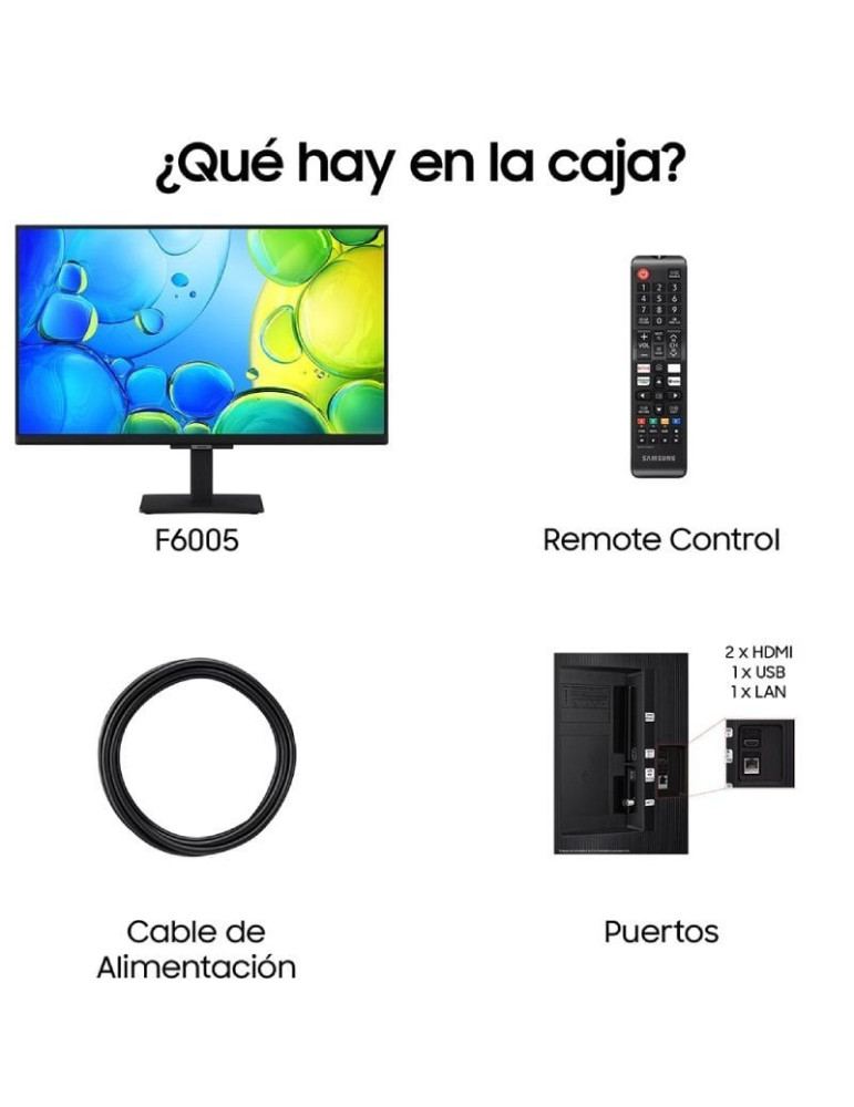 Televisor Samsung F6005 TU24F6005FK 24"/ Full HD/ Smart TV/ WiFi