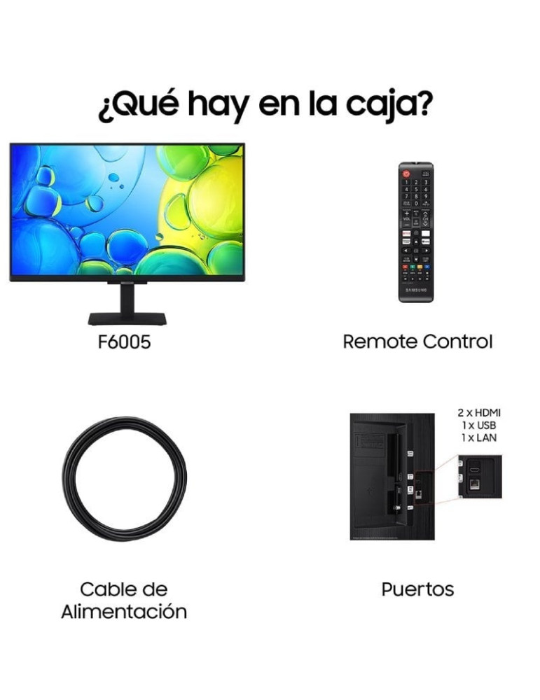 Televisor Samsung F6005 TU27F6005FK 27"/ Full HD/ Smart TV/ WiFi