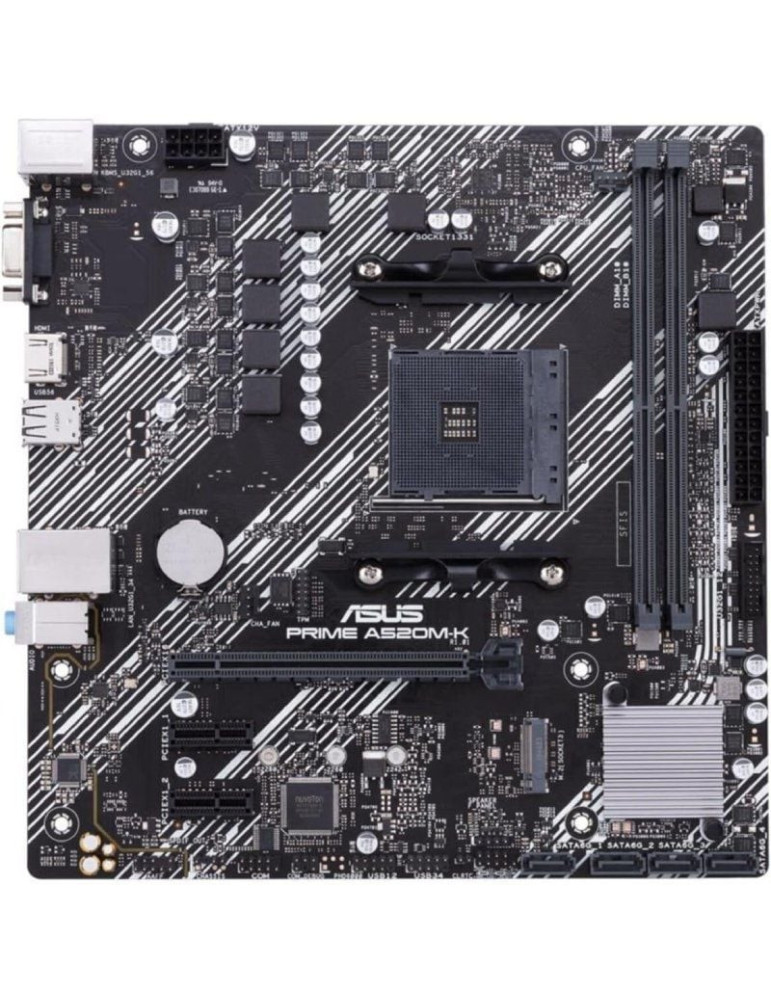 Placa Base Asus Prime A520M-K Socket AM4/ DDR4/ PCIe 3.0/ Micro ATX