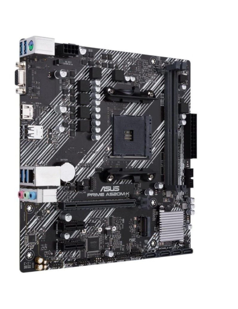 Placa Base Asus Prime A520M-K Socket AM4/ DDR4/ PCIe 3.0/ Micro ATX