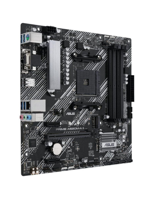 Placa Base Asus Prime A520M-A II/CSM Socket AM4/ DDR4/ PCIe 3.0/ Micro ATX