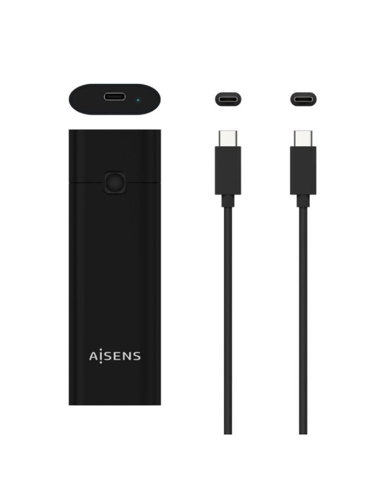 Caja Externa para Disco SSD M.2 NVMe Aisens ASM2-020B/ USB 3.2 Gen2/ Sin Tornillos