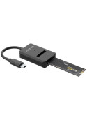 Dock USB Tipo-C para SSD M2 SATA/NVMe Aisens ASUC-M2D011-BK/ Negro
