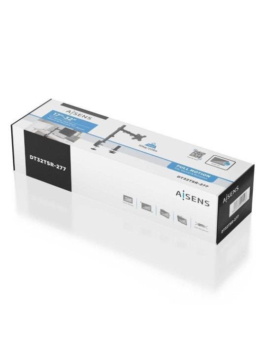 Soporte de Mesa para Monitor Aisens DT32TSR-277/ Giratorio/ Inclinable/ hasta 10kg