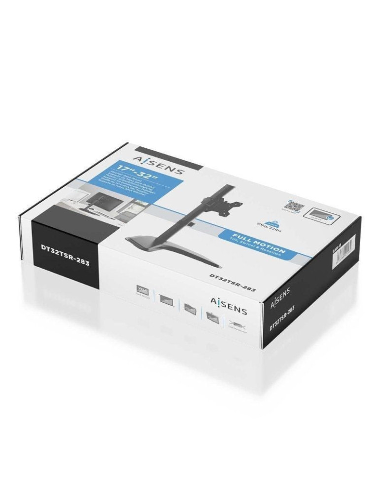 Soporte de Sobremesa para Monitor Aisens DT32TSR-283/ Giratorio/ Inclinable/ hasta 10kg