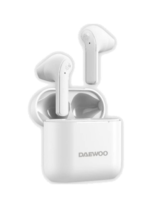 Auriculares Bluetooth Daewoo DW2021 con estuche de carga/ Autonomía 5h/ Blancos