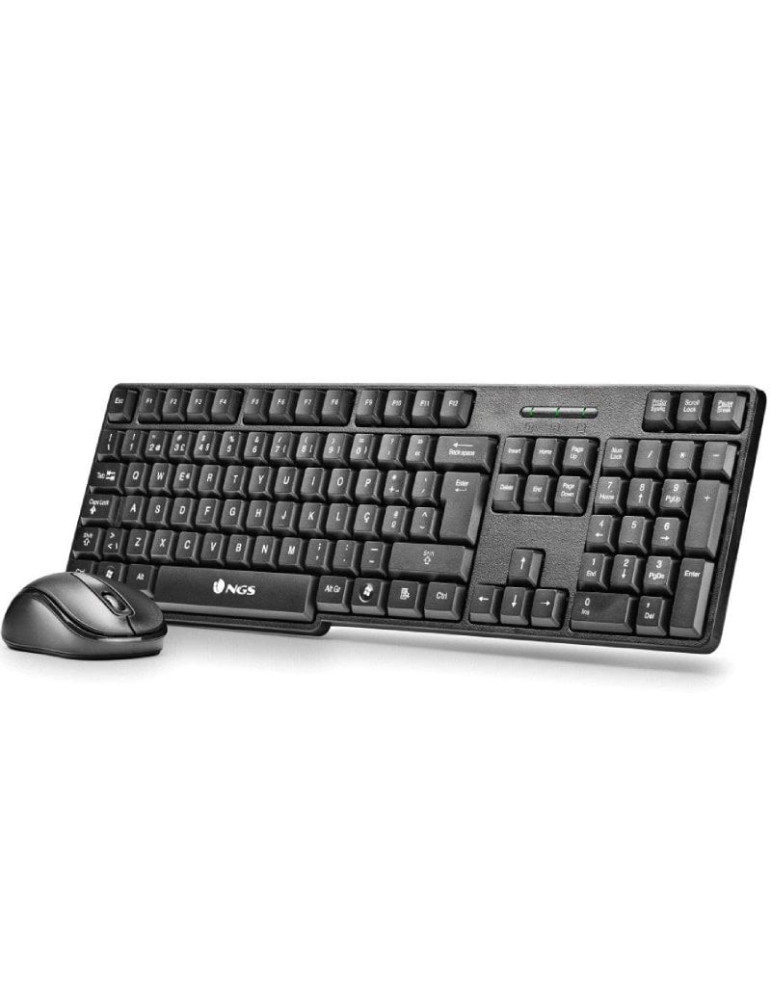 Teclado y Ratón Inalámbricos NGS Euphoria KIT/ Portugués