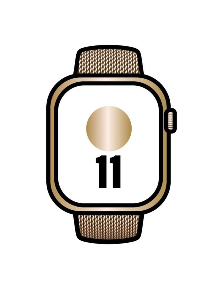 Apple Watch Series 11/ GPS/ Cellular/ 46mm/ Titanio Dorado/ Correa Milanese Dorada Loop M/L
