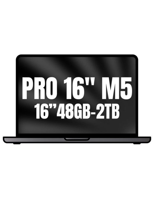 Apple Macbook Pro 16"/ M5 Max 18-Core CPU/ 48GB/ 2TB SSD/ 40-Core GPU/ Negro Espacial