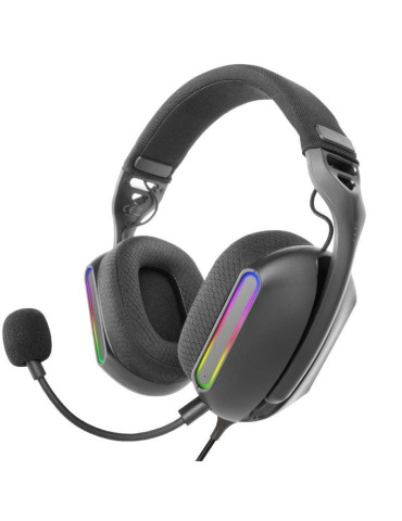 Auriculares Gaming con Micrófono Mars Gaming MH-PRO/ Jack 3.5/ USB/ Negros