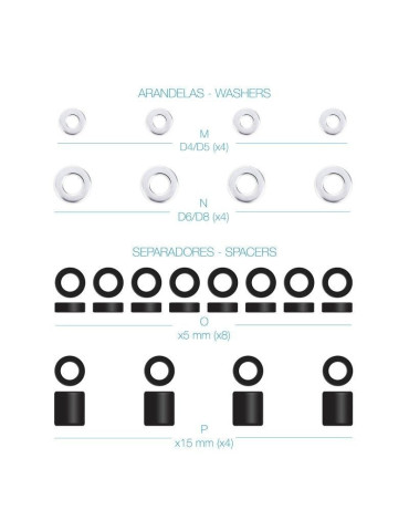 Kit de Montaje Universal TooQ SSK4820 para pantallas con Tornillería 2