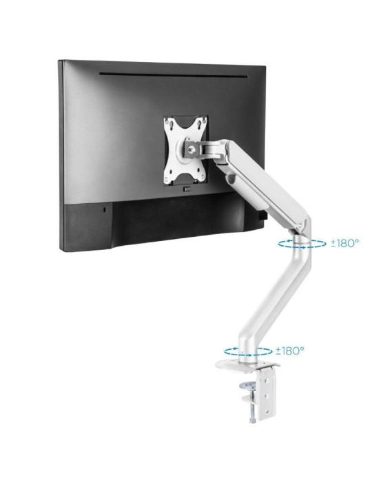 Soporte de Mesa para Monitor TooQ DB4032TNR-W/ Giratorio/ Inclinable/ hasta 9kg