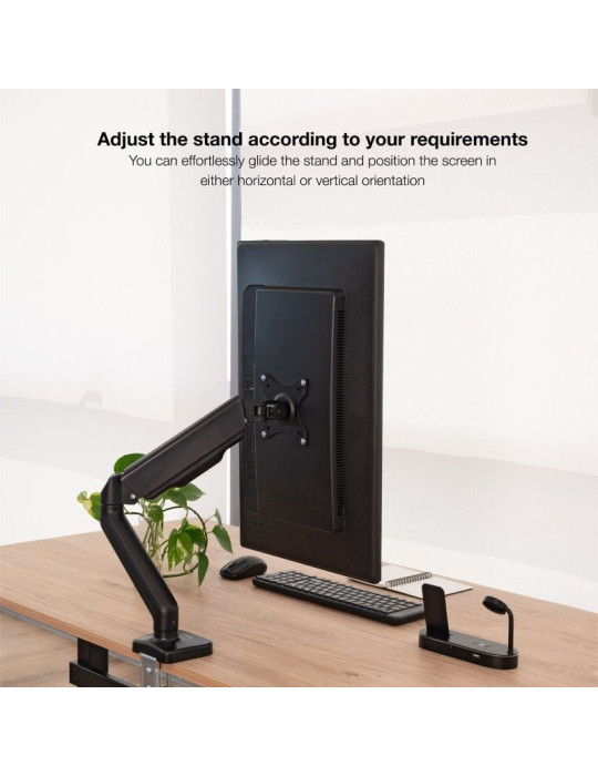 Soporte de Mesa para Monitor TooQ DB5032TNR-B/ Giratorio/ Inclinable/ hasta 9kg