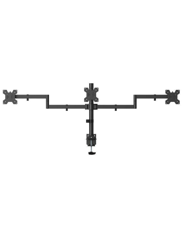 Soporte de Mesa para 3 Monitores Aisens DT27TSR-281/ Giratorio/ Inclinable/ hasta 10kg