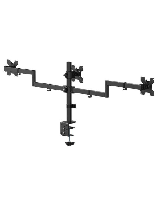 Soporte de Mesa para 3 Monitores Aisens DT27TSR-281/ Giratorio/ Inclinable/ hasta 10kg