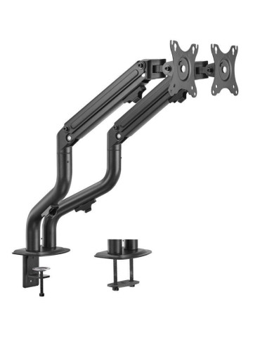 Soporte de Mesa para 2 Monitores Aisens DT32TSR-141/ Giratorio/ Inclinable/ hasta 8kg 2