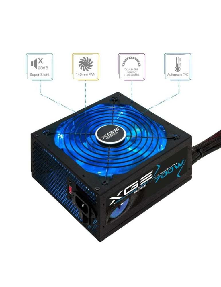 Fuente de Alimentación  TooQ TQXGEII-700SAP/ 700W/ Ventilador 14cm/ 80 Plus Bronze