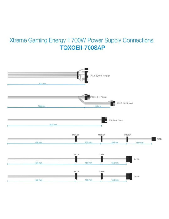 Fuente de Alimentación  TooQ TQXGEII-700SAP/ 700W/ Ventilador 14cm/ 80 Plus Bronze