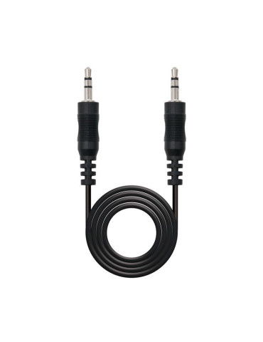 Cable Estéreo Nanocable 10.24.0103/ Jack 3.5 Macho - Jack 3.5 Macho/ 3m/ Negro