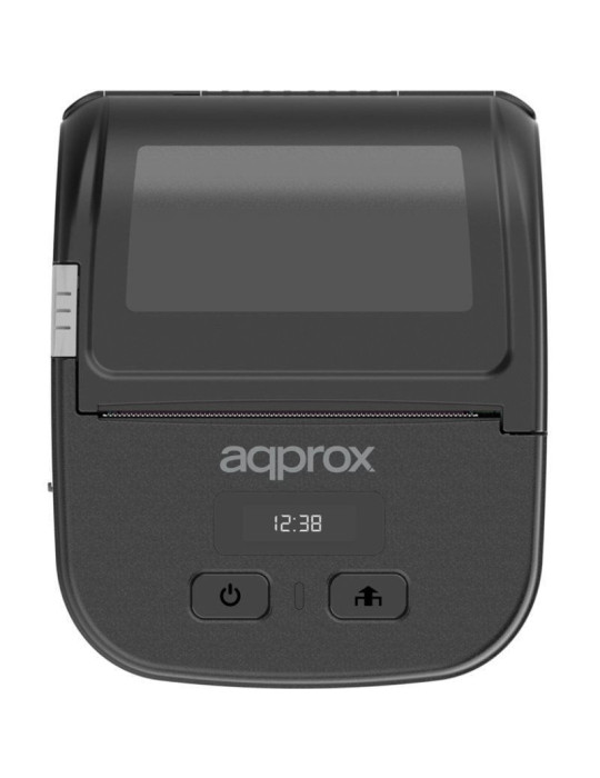 Impresora de Tickets Approx appPOS80PORTABLE/ Térmica/ Ancho papel 80mm/ USB-Bluetooth/ Negra