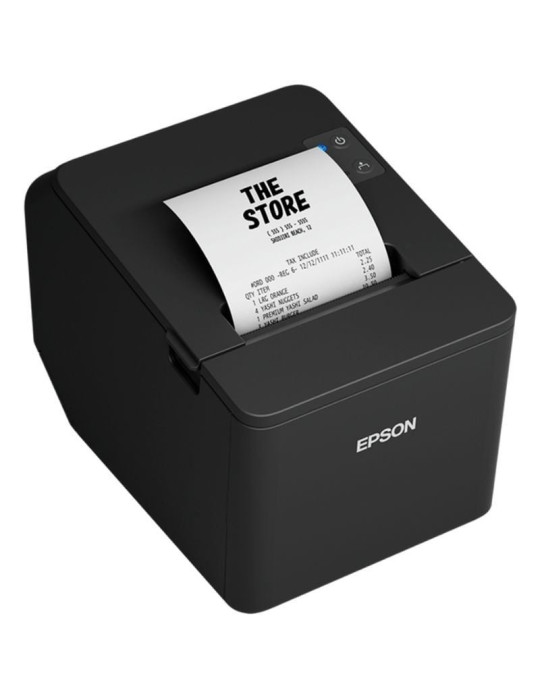 Impresora de Tickets Epson TM-T20IVEN/ Térmica/ Ancho papel 80mm/ USB-RS232-Ethernet/ Negra
