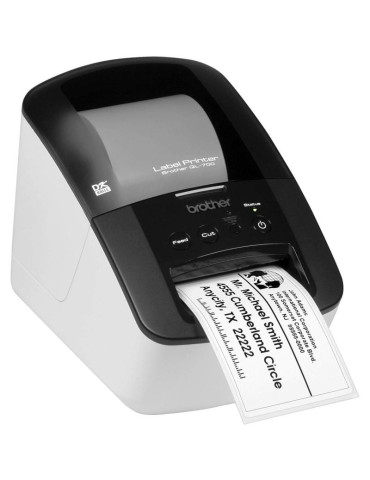 Impresora de Etiquetas Brother QL-700/ Térmica/ Ancho etiqueta 62mm/ USB/ Blanca y Negra 2