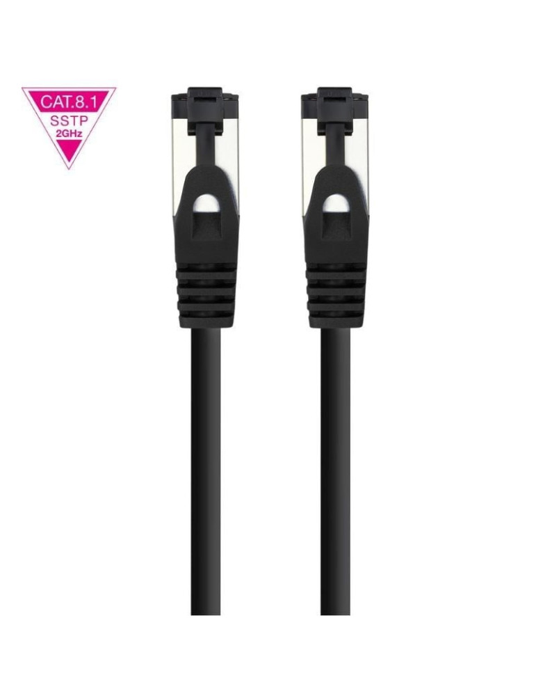 Cable de Red RJ45 SSTP Nanocable 10.20.2002-BK Cat.8.1/ 2m/ Negro