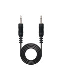 Cable Estéreo Nanocable 10.24.0103/ Jack 3.5 Macho - Jack 3.5 Macho/ 3m/ Negro