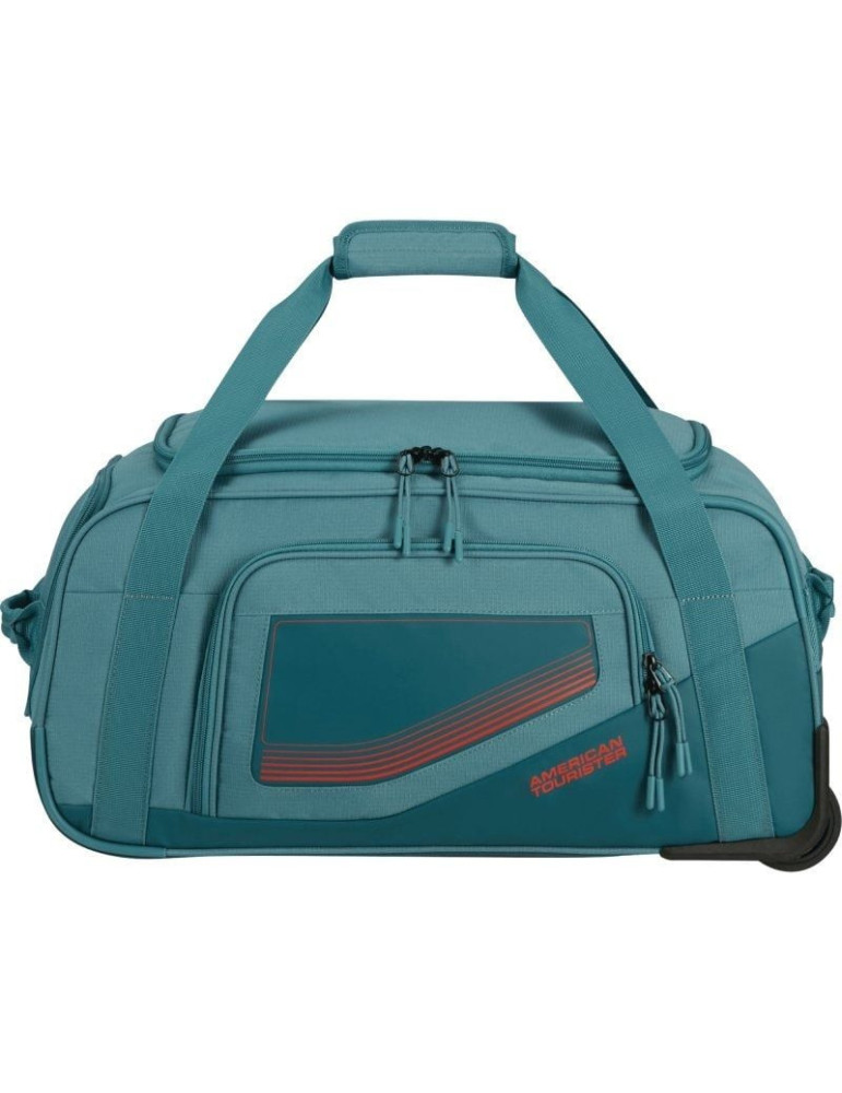 Bolsa de Viaje con Ruedas American Tourister City Racer S/ 55x35x25cm/ 2 Ruedas/ Azul Verdoso