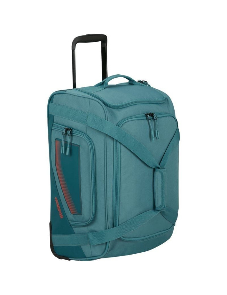 Bolsa de Viaje con Ruedas American Tourister City Racer S/ 55x35x25cm/ 2 Ruedas/ Azul Verdoso